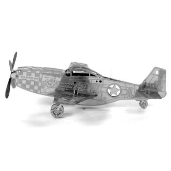 Metal Earth Boeing P-51 Mustang repülőgép - lézervágott acél makettező szett kép