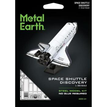 Metal Earth Discovery űrrepülőgép - lézervágott acél makettező szett kép