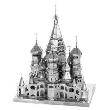 Metal Earth ICONX Boldog Vazul székesegyház - nagyméretű lézervágott acél makettező szett kép