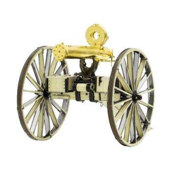 Metal Earth Vadnyugati Gatling-géppuska - lézervágott acél makettező szett