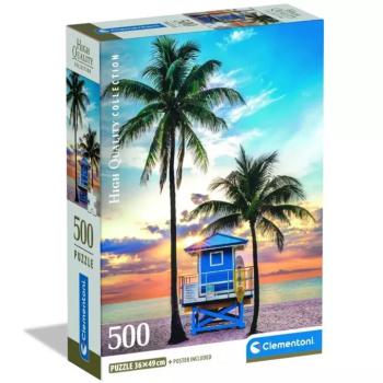 Miami Beach, Florida HQC 500 darabos puzzle - Clementoni kép