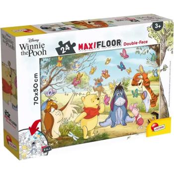 Micimackó 2 az 1-ben maxi 24db-os puzzle és színező 70x50cm - Lisciani kép