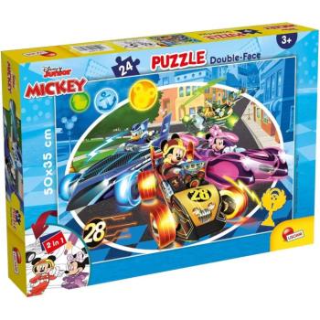 Mickey egér 2 az 1-ben 24db-os puzzle és színező 50x35cm - Lisciani kép