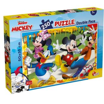 Mickey egér 2 az 1-ben 250db-os puzzle és színező 50x35cm - Lisciani kép
