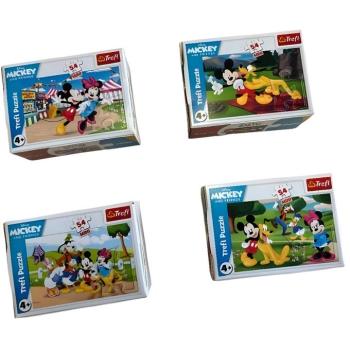 Mickey egér 54db-os mini puzzle több változatban 1db - Trefl kép