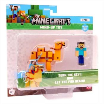 Minecraft 3D figura felhúzható állattal 2. sorozat többféle változatban 1db kép