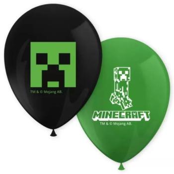 Minecraft mintás latex lufi 8db-os szett kép