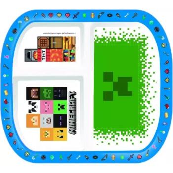 Minecraft: Műanyag osztott tányér kép