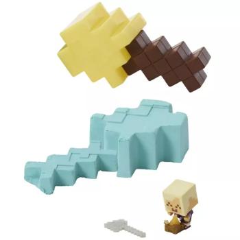 Minecraft: Reveal Aranyszőke Hajós minifigura sárga kard alakú tárolóban - Mattel kép