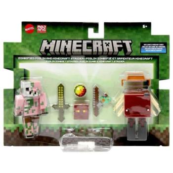 Minecraft: Zombified Piglin és Strider figura szett - Mattel kép