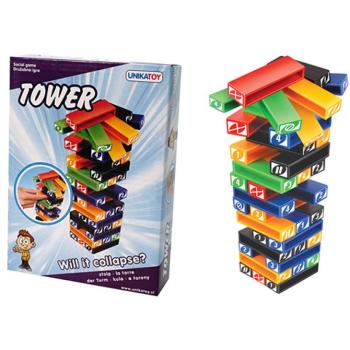 Mini Jenga torony ügyességi társasjáték kép