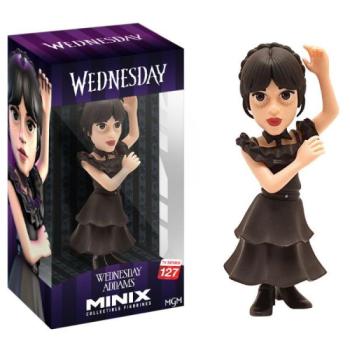 MINIX - Wednesday Adams prémium karakter figura báli ruhában 12cm kép