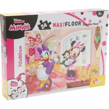 Minnie egér 2 az 1-ben maxi 24db-os puzzle és színező 70x50cm - Lisciani kép