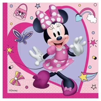 Minnie egér mintás rózsaszín 2 rétegű papírszalvéta 20db-os csomag