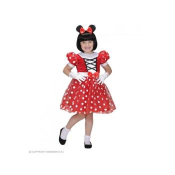 Minnie jelmez piros színben lány jelmez 110 cm-es méretben kép