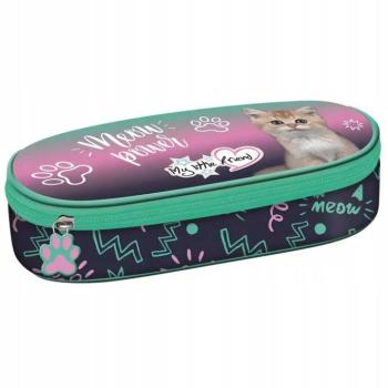 MLF Kitty Party cicás ovális tolltartó PC01 23x9,5x6cm kép