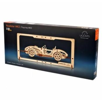 UGEARS Model Roadster MK3 2.5D Puzzle kép