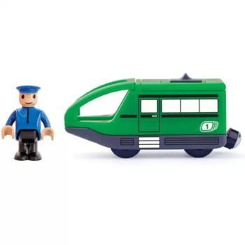 Modern zöld elektromos mozdony - Woodyland kép