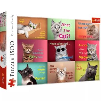 Mókás cicák 1500db-os puzzle - Trefl kép