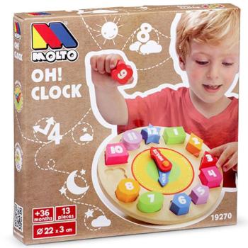 Molto: Nature Oh! Clock formaillesztő óra fa játék kép