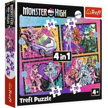 Monster High: Felvillanyozó nap 4 az 1-ben puzzle - Trefl kép