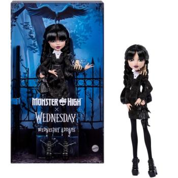 Monster High x Wednesday – Wednesday Addams baba kiegészítőkkel – Mattel kép