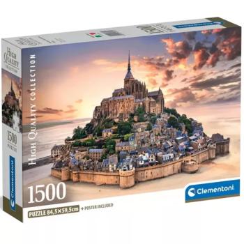 Mont Saint-Michel a naplementében 1500db-os HQC kompakt puzzle - Clementoni kép
