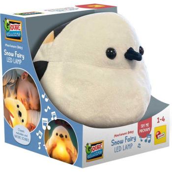 Montessori Baby Snow Fairy LED-es zenélő plüss madárka - Lisciani kép