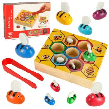 Montessori méhek méhsejt oktatási játék kép