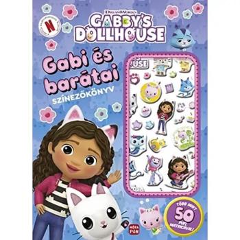 Móra: Gabi és barátai - Gabi babaháza - színezőkönyv pufi matricákkal kép