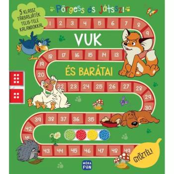 Móra: Pörgess és játssz! - Vuk és barátai 5 klassz társasjáték telis-tele kalandokkal kép