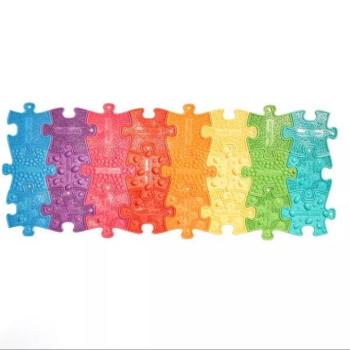 Muffik: Szenzoros nano puzzle szett - szivárvány, 24 db-os kép