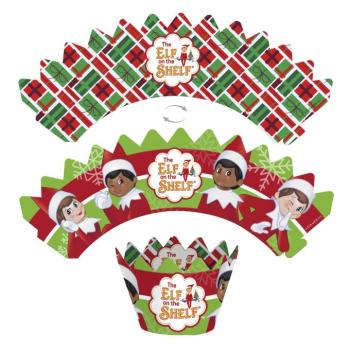 Muffin kosárkák beszúróval - The Elf on the Shelf kép