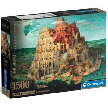 Museum Collection: Bábel torony 1500 darabos compact puzzle - Clementoni