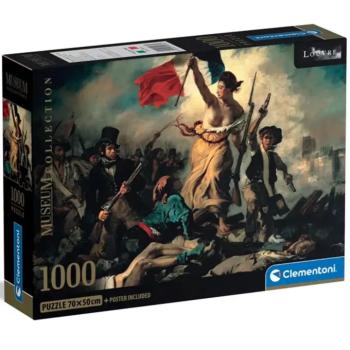 Museum Collection: Eugène Delacroix - A szabadság vezeti a népet 1000db-os puzzle - Clementoni kép