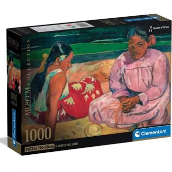 Museum Collection: Gauguin - Tahiti nők a tengerparton 1000 db-os puzzle poszterrel - Clementoni kép