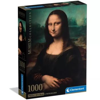 Museum Collection: Leonardo da Vinci - Mona Lisa 1000db-os puzzle - Clementoni kép