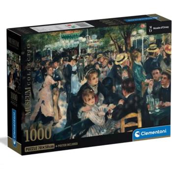 Museum Collection: Renoir - Bál a Moulin de la Galette-ben 1000 db-os puzzle poszterrel - Clementoni kép