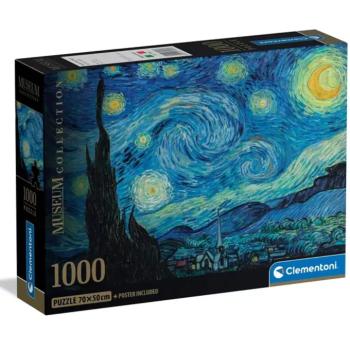 Museum Collection: Van Gogh - A csillagos éj HQC 1000 db-os puzzle poszterrel - Clementoni kép