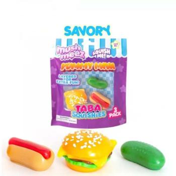 Mushmeez: DIY puha, squishy mini finomságok 3db-os szett többféle 1db