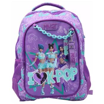 Must: I Love K-Pop iskolatáska hátizsák 43x32x18cm - Luna kép