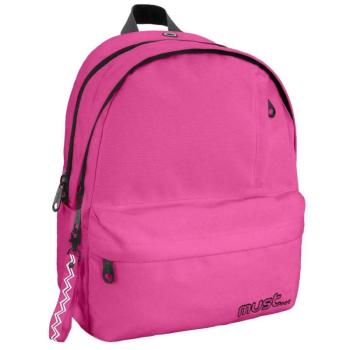 Must: Négyrekeszes lekerekített pink iskolatáska, hátizsák 32x19x42cm kép