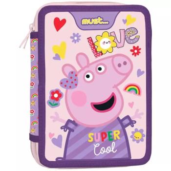 Must: Peppa Malac kétszintes töltött tolltartó 15x21x5cm kép