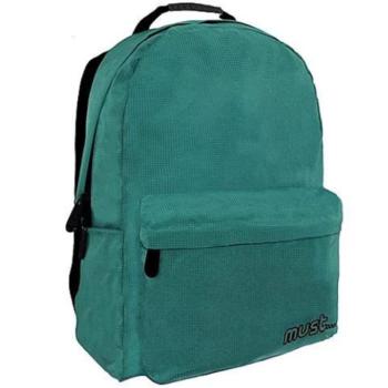 Must: Zöld Monochrome RipStop iskolatáska, hátizsák 32x17x42cm kép