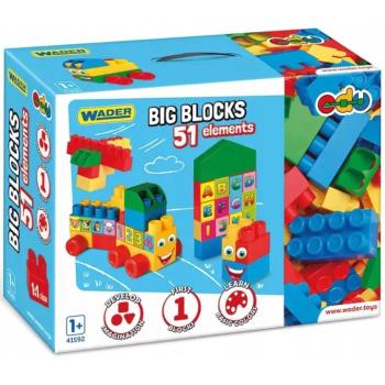 Nagy építőkocka szett 51db-os - Wader kép