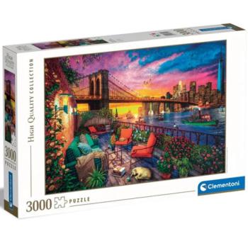 Naplemente Manhattanben HQC puzzle 3000db-os - Clementoni kép