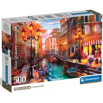 Naplemente Velencében 500db-os HQC kompakt puzzle - Clementoni kép