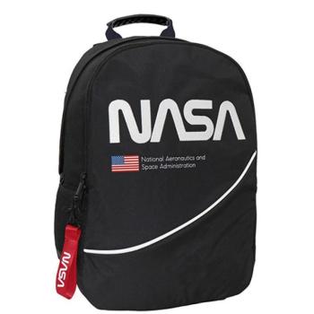NASA 2 rekeszes iskolatáska, hátizsák 33x16x45cm kép