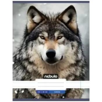 Nebulo: Farkas sima füzet A4 80-32 kép