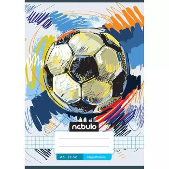 Nebulo: Focilabda mintás kockás füzet A/5 27-32 kép